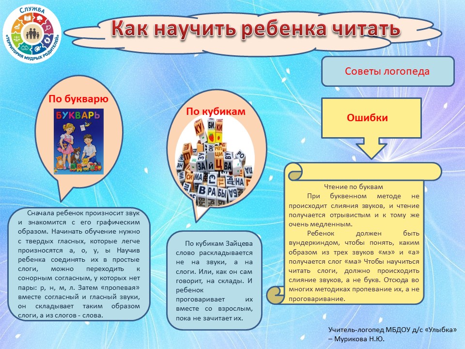 как научить ребенка читать